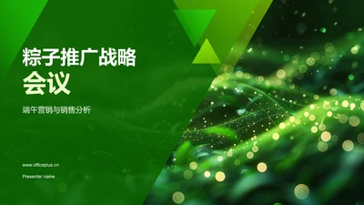 粽子推广战略会议PPT模板