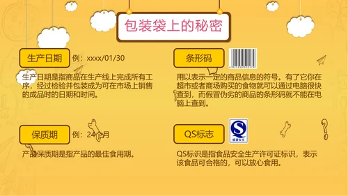 学校食堂食品卫生安全PPT模板