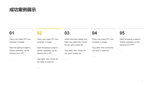 黄色金融年度工作总结PPT案例