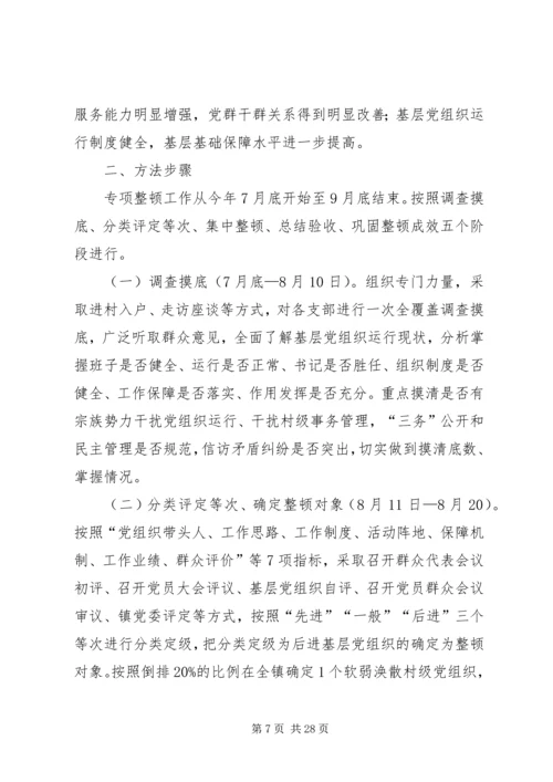 软弱涣散党组织专项整顿工作实施方案5篇.docx