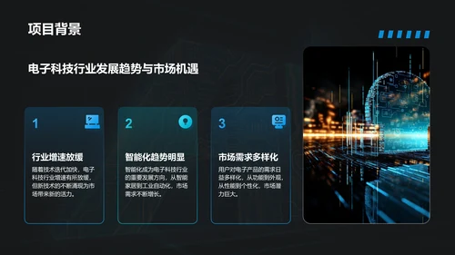 蓝色科技风商业计划书创业路演PPT模板