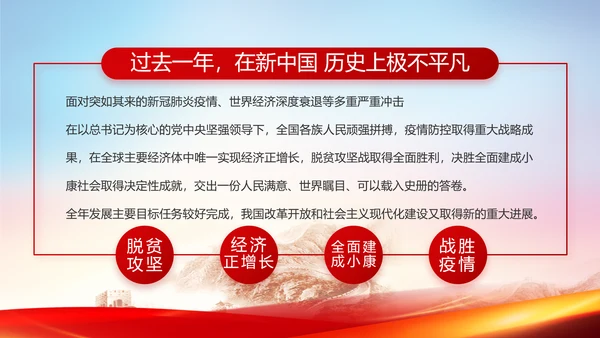 红色基层党建党支部年终工作述职PPT