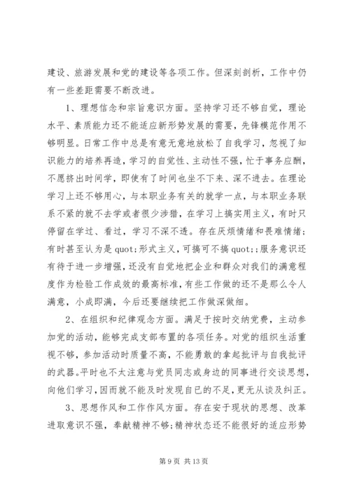 党的群众路线教育党性分析范例.docx