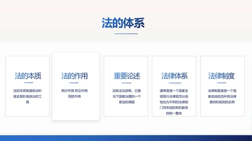 蓝色中国风法法律治讲座PPT动态模板
