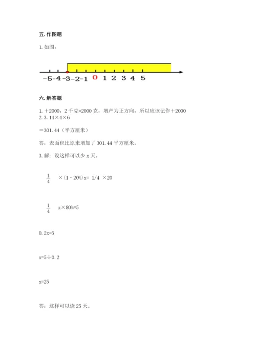小学六年级下册数学期末测试卷含答案解析.docx