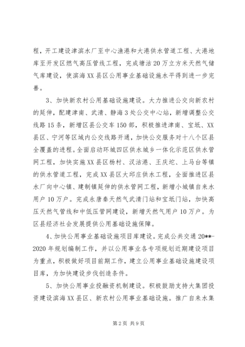 政府公用事业工作计划.docx