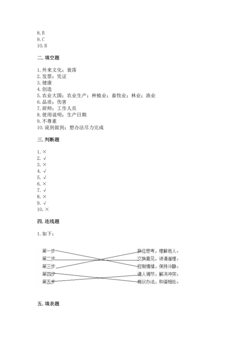 部编版四年级下册道德与法治 期末测试卷及完整答案【考点梳理】.docx
