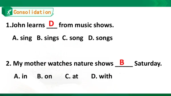 Unit5 TV shows Lesson3同步课件