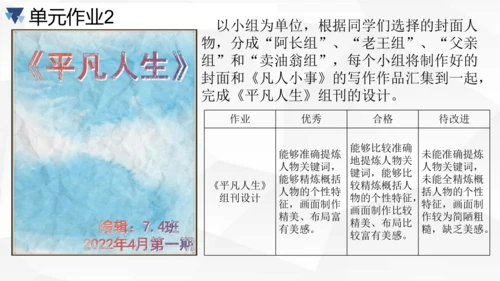 第三单元大单元作业设计课件-2023-2024学年统编版语文七年级下册(共33张PPT)