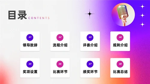 蓝色紫色渐变色弥散演讲比赛ppt模板