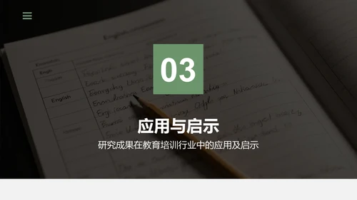 绿色商务风学术文献汇报展示PPT模板