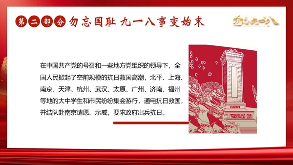 九一八事变勿忘九一八勿忘国耻918PPT课件
