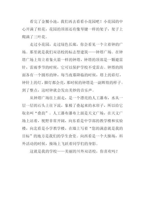 美丽的学校作文500字.docx