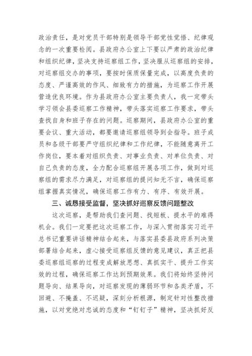 【巡视巡察】在第X巡察组巡察进驻动员会上的表态发言.docx