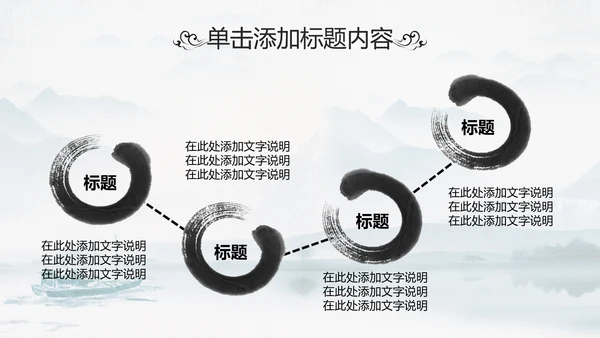 中国传统文化国学经典水墨中国风ppt模板