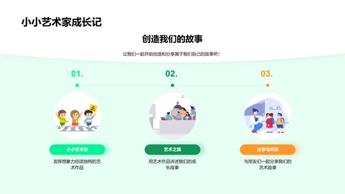 艺术课堂故事启蒙PPT模板