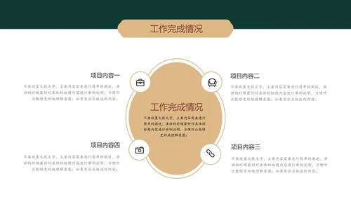 墨绿色简约中国风人资行政工作总结PPT主题