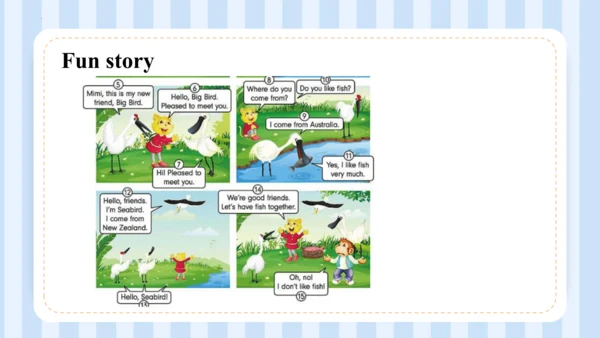 Unit 1  We have new friends Lesson 5- Lesson 6 课件(