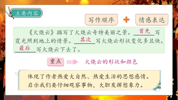 【核心素养】部编版语文三年级下册-24. 火烧云 第2课时（课件）