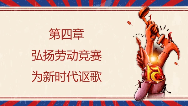怀旧复古风国际五一劳动节班会PPT课件