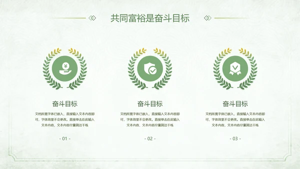 农村发展迈向一同富裕PPT模板
