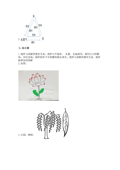 教科版科学一年级上册第一单元《植物》测试卷（历年真题）.docx