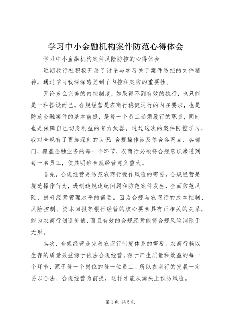 学习中小金融机构案件防范心得体会 (4).docx