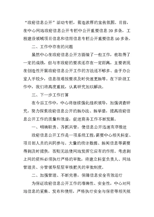 政府建设中心信息处年度工作总结