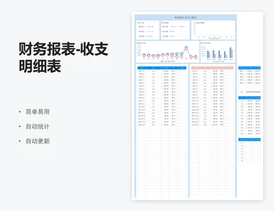 财务报表-收支明细表