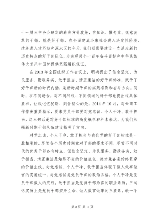 学习三严三实忠诚干净担当专题教育心得体会范文精选.docx