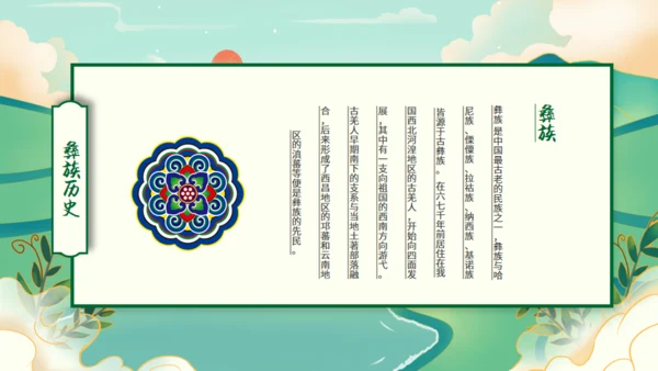 少数民族彝族文化介绍通用PPT模板