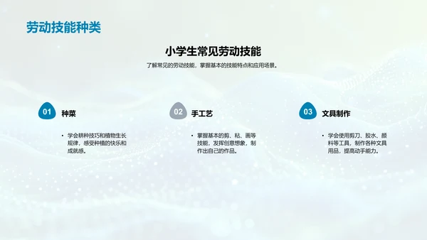 劳动技能的学习和应用