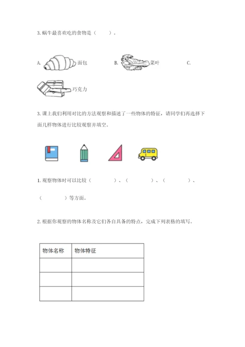 教科版一年级下册科学期末测试卷附参考答案（考试直接用）.docx