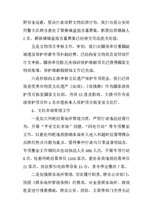 XX年文广新局工作总结和XX年工作计划