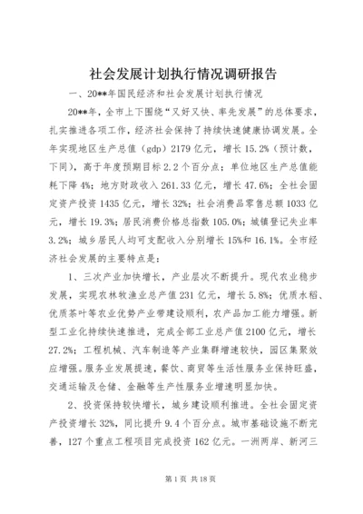 社会发展计划执行情况调研报告.docx