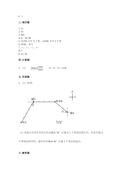 小学六年级上册数学期末测试卷附完整答案【有一套】.docx