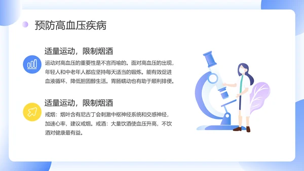 门诊就医预防高血压知识科普PPT模板