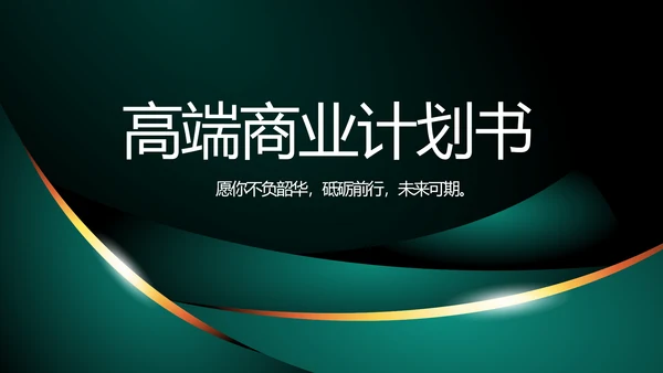 高端路演创新商业计划书商务PPT