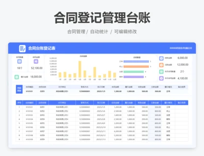 合同登记管理台账
