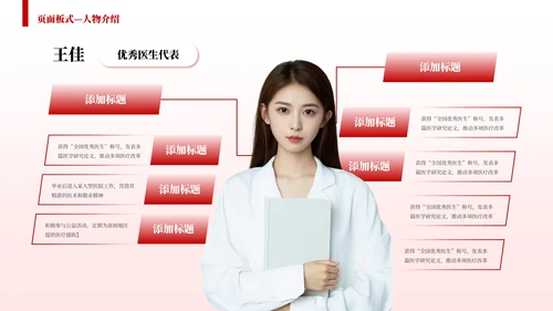 红色简约风个人介绍PPT版式合集