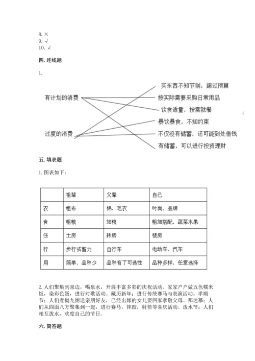 部编版小学四年级下册道德与法治《期末测试卷》附答案【考试直接用】.docx