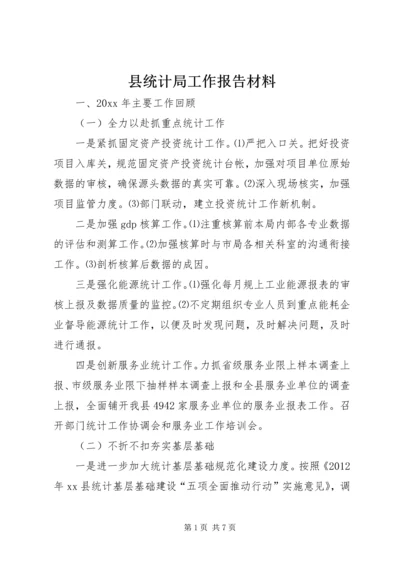 县统计局工作报告材料 (7).docx