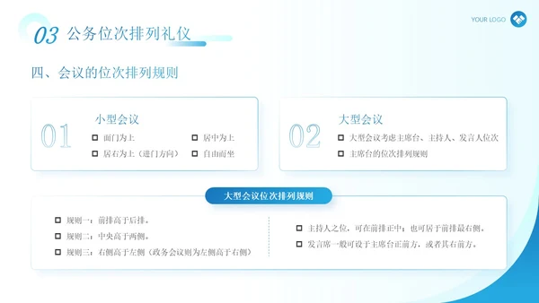 蓝色简约现代商务风企业政务礼仪培训演讲PPT模板文明礼仪