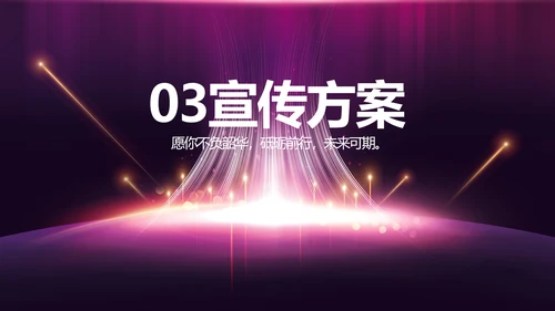 紫色公司品牌发布会策划方案工作总结PPT
