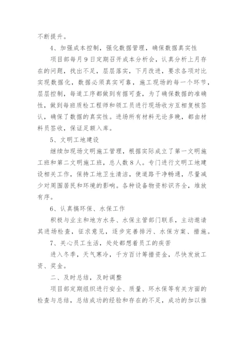 建设单位项目负责人年度工作总结.docx