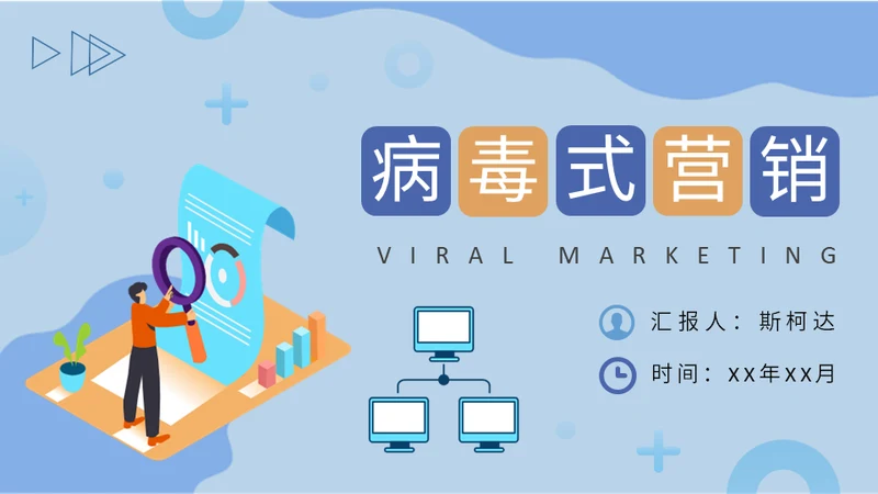 公司病毒式营销宣传策略通用PPT模板