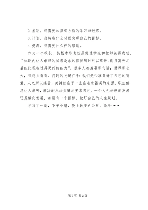 校长学习心得听《生涯教育与校长职业生涯规划》报告反思.docx