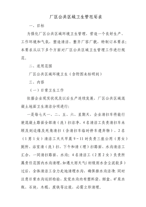 厂区环境卫生管理标准规定.docx