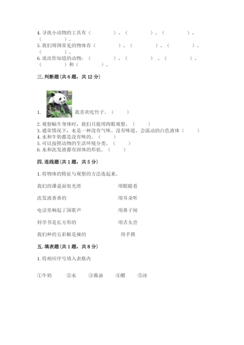 教科版小学科学一年级下册期末测试卷有精品答案.docx