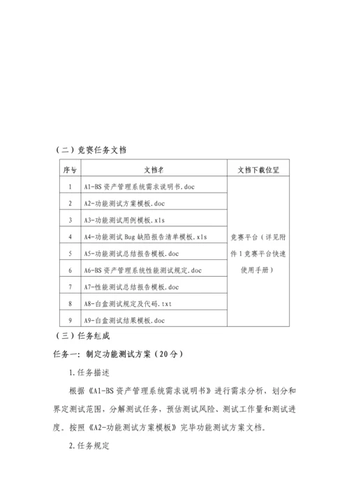 2023年全国职业院校技能大赛高职组软件测试赛项竞赛任务书.docx